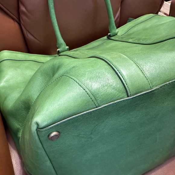 Coach Bleecker Legacy Weekend Tote 70487 Lime Green - Picture 7 of 11